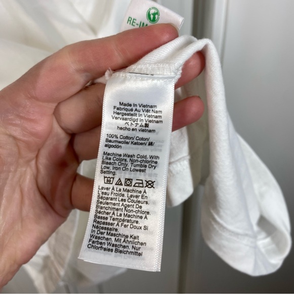 J.Crew Mens Vintage Jersey Cotton Pocket Tee White Crewneck BW379 XL Relaxed - Picture 4 of 8